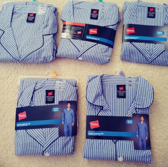 NWOT Men's Hanes Woven Pajama Set - Softer Fabric - XL - Picture 4 of 4
